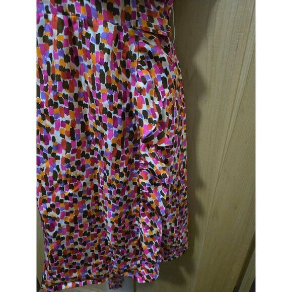 Kate Spade New York Colorful Ruffled Wrap Dress With Tie Waist For Women Size 0 - Picture 3 of 6